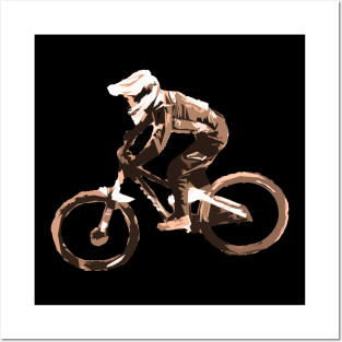 mtb downhill Posters and Art